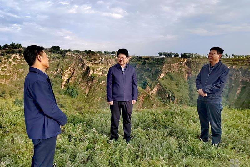 陳磊調研秋季植樹造林工作