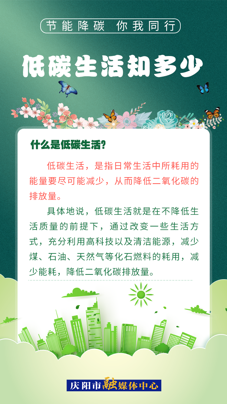 【節(jié)能降碳 你我同行】低碳生活知多少（2）：什么是低碳生活？